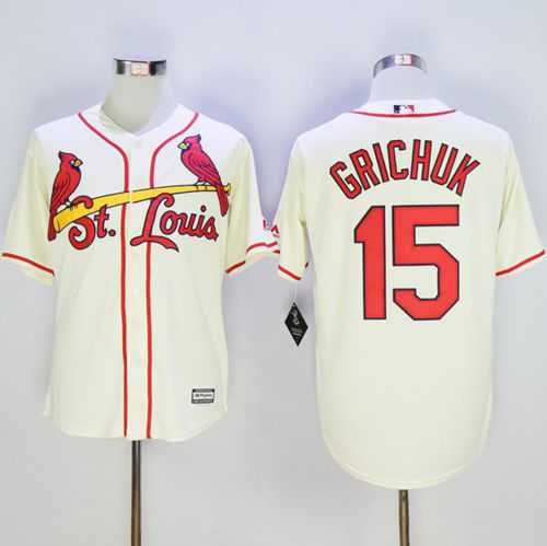 St. Louis Cardinals #15 Randal Grichuk Cream New Cool Base Stitched Baseball Jersey,We sell and wholesale St. Louis Cardinals #15 Randal Grichuk Cream New Cool Base Stitched Baseball Jersey on line form chian!